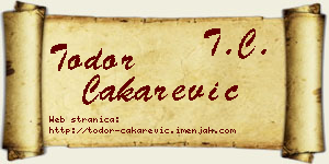 Todor Čakarević vizit kartica